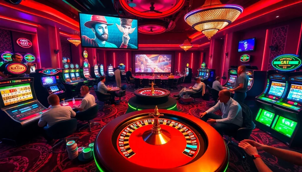 Experience unfiltered AI chat while enjoying a thrilling casino game at a vibrant poker table adorned with colorful chips.