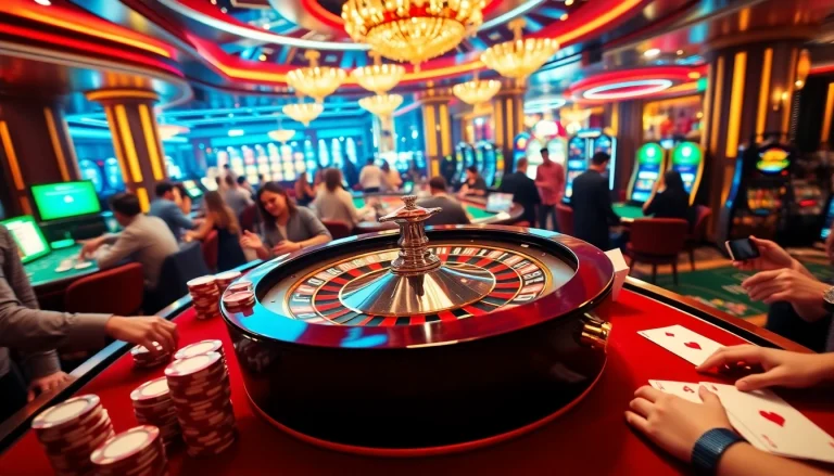 Experience the thrilling roulette action at https://shbet.cruises/ with players eagerly placing bets in a vibrant casino setting.