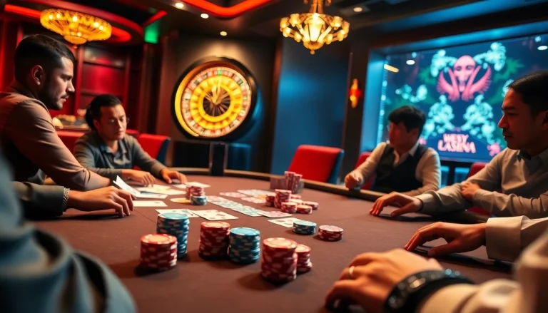 Experience the thrill of poker at https://debet7a.com/ with lively players and vibrant casino elements.