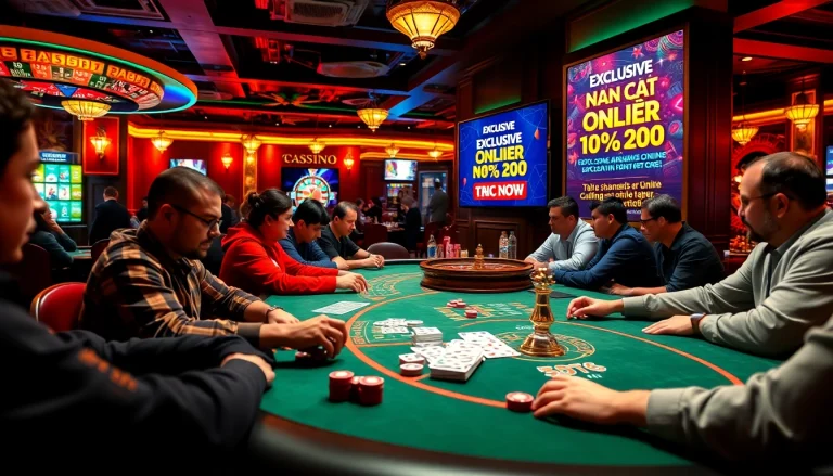 Engaging players trust Nhà cái uy tín while enjoying vibrant poker action at a casino.