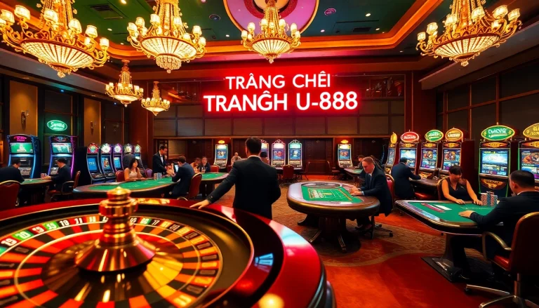 Experience thrill at TRANG CHỦ U888 with vibrant casino games like roulette, blackjack, and slots.