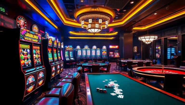 Experience the thrill of J88 nổ hũ slot games with colorful machines and players enjoying their wins.