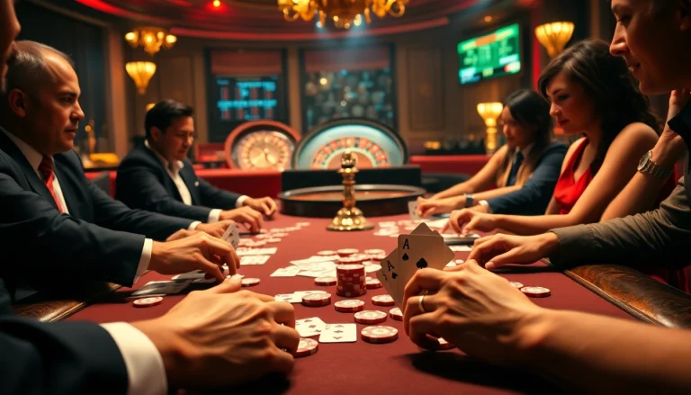 Experience high stakes at VU88's exciting poker table, where players strategize while winning chips pile up.