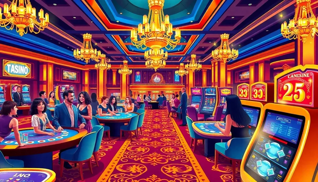 Experience the excitement and luxury at the Best Casino Online, featuring vibrant gaming and joyful players.