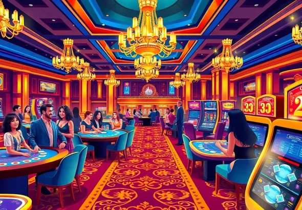 Experience the excitement and luxury at the Best Casino Online, featuring vibrant gaming and joyful players.
