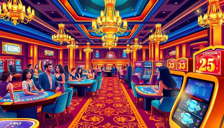 Experience the excitement and luxury at the Best Casino Online, featuring vibrant gaming and joyful players.