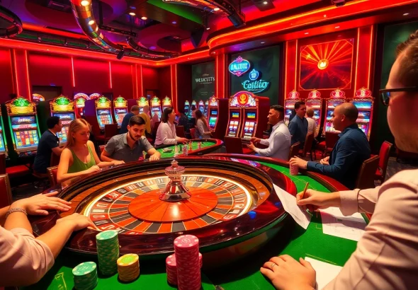Experience the excitement at bet88vn.locker with players at a vibrant roulette table, capturing the thrill of casino gaming.