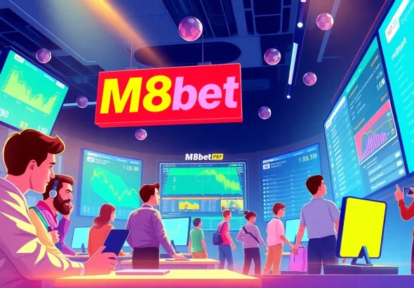 M8bet platform showcasing diverse users actively engaging in thrilling online sports betting.