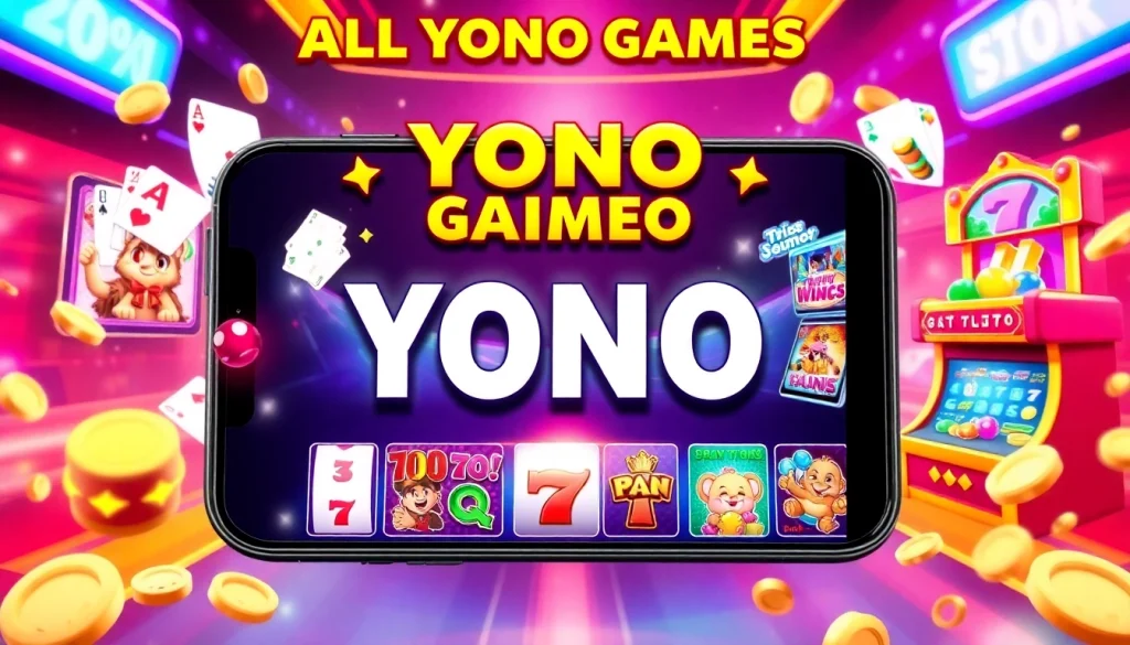 Experience the excitement of ALL YONO GAMES with colorful graphics and engaging gameplay elements.